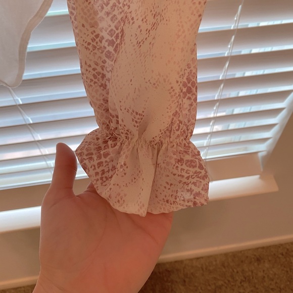 Worn Once! Pink Snake Skin Bodysuit - Picture 6 of 9